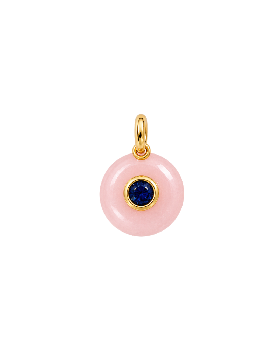 Round Gemstone Charm