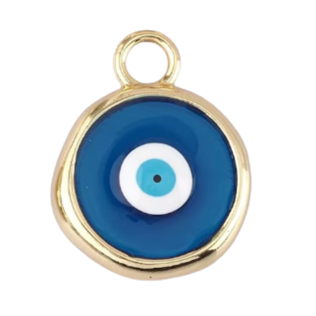 Evil Eye Blue with Gold