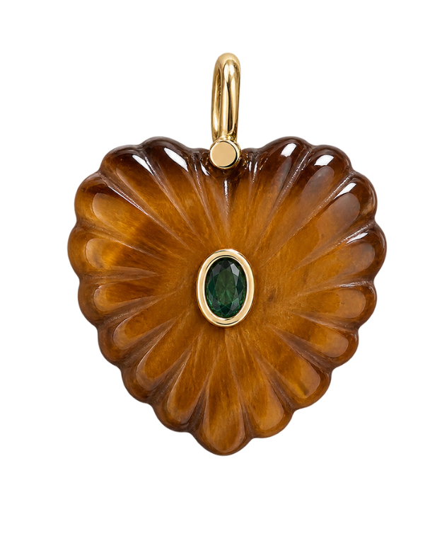 Tiger Eye Heart