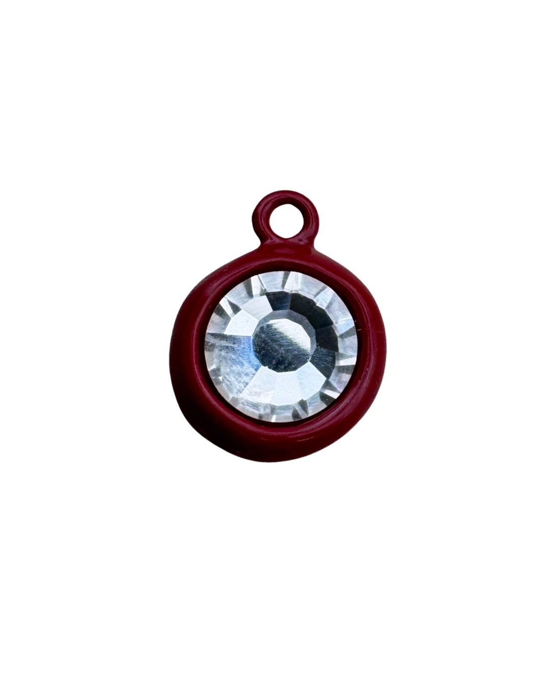 Maroon Round Jewel