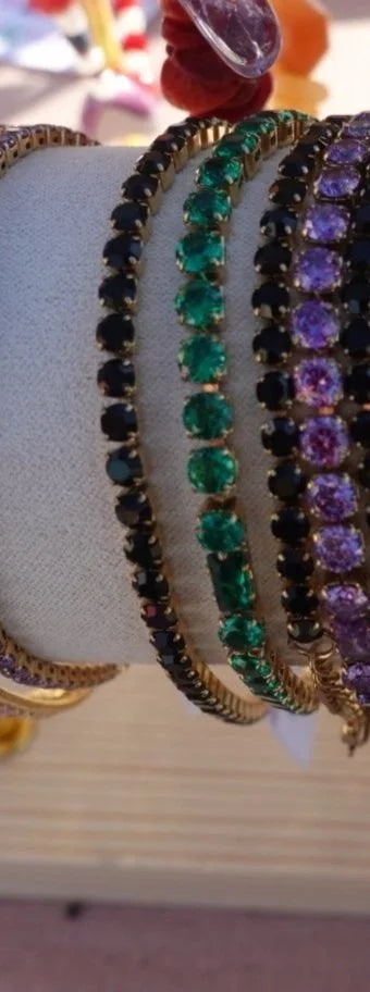 Black Tennis Bracelet