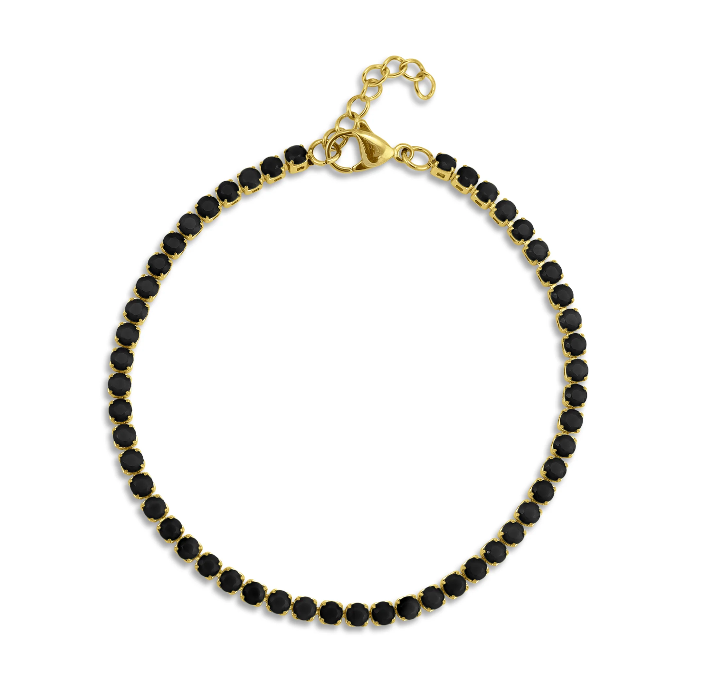 Black Tennis Bracelet