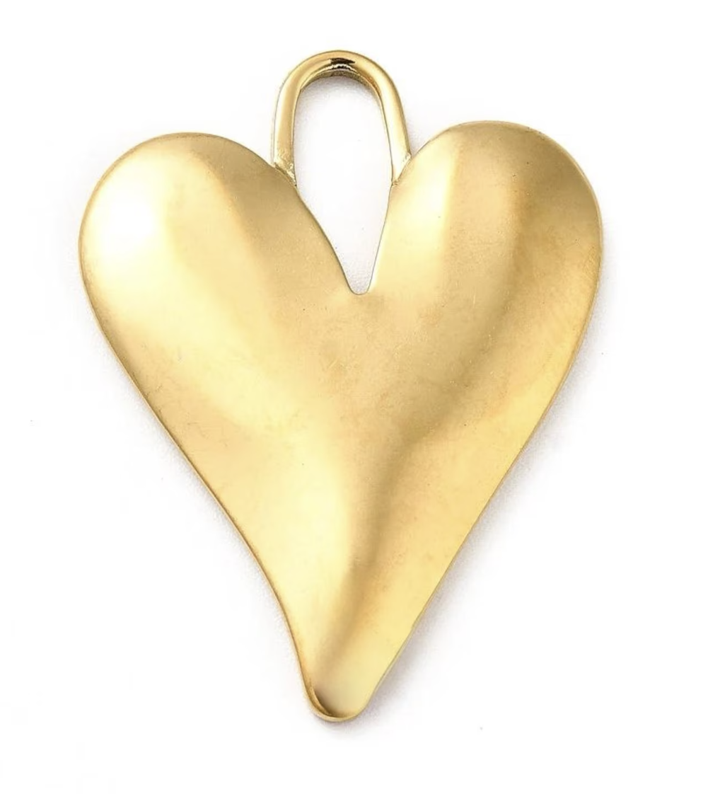 Matte Heart Charm